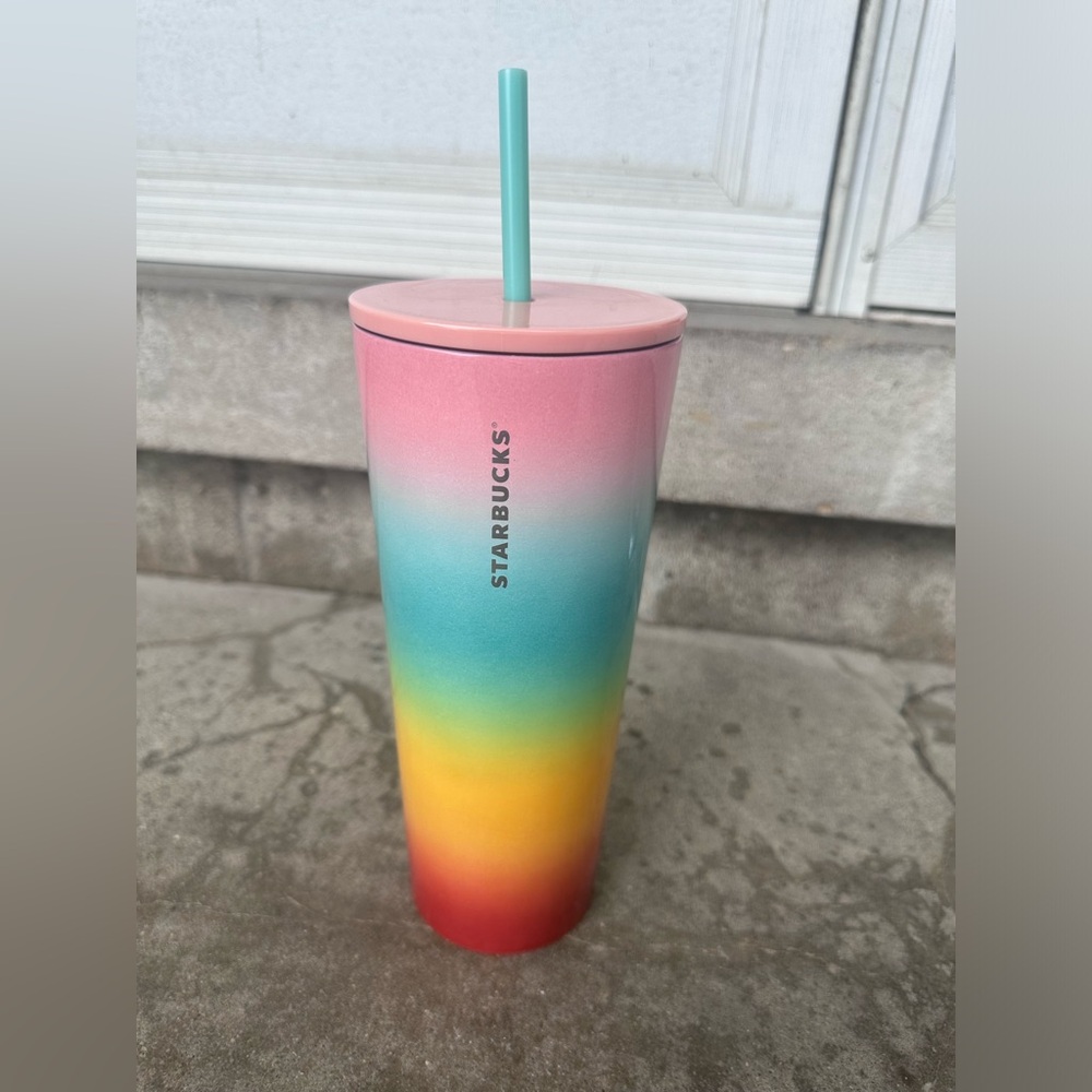 Starbucks Rainbow Tumbler Summer 2019 24oz Pride Month